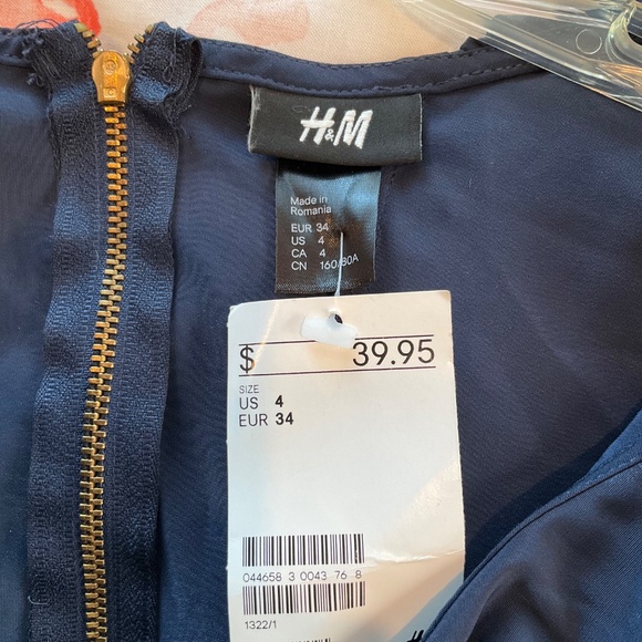 H and M navy blue dress - Picture 3 of 7